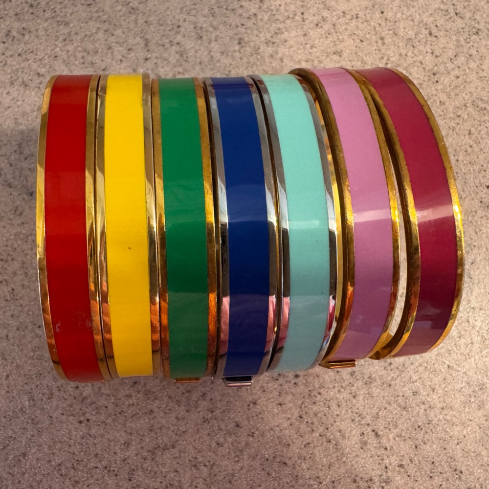 Banana Republic enamel bracelet RED